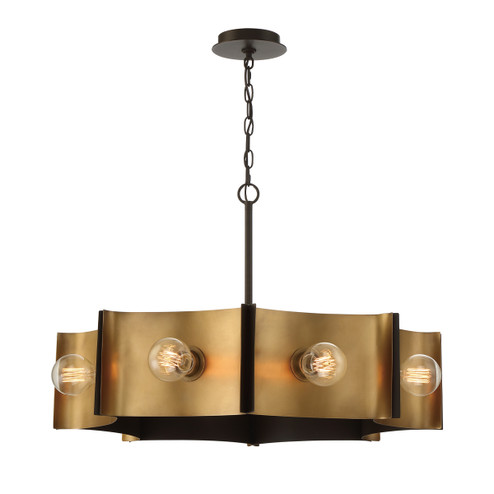 Metallo Eight Light Chandelier in Bronze (40|38428-029)