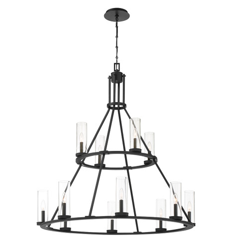 Nerito 12 Light Chandelier in Matte Black (40|38221-019)