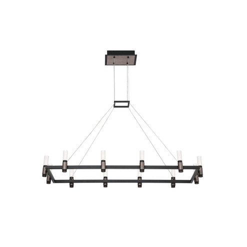 Altamont LED Chandelier in Satin Nickel/Black (40|37047-016)