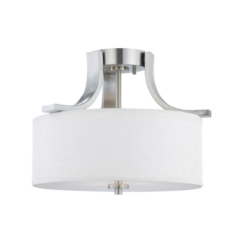 Pendenza Two Light Flush Mount in Brushed Nickel (45|SL860978)