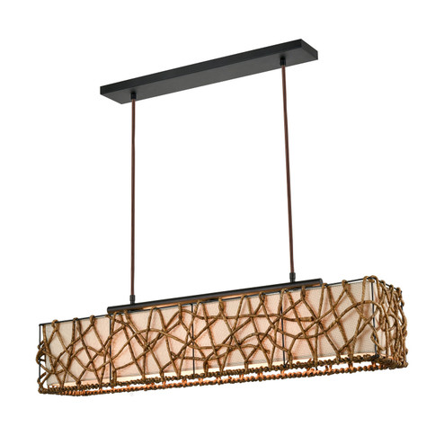 Bindan Three Light Linear Chandelier in Natural (45|H018-7234)