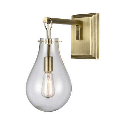 Teardrop One Light Wall Sconce in Antique Brass (45|D4245)