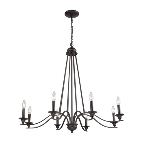 Farmington Eight Light Chandelier in Oil Rubbed Bronze (45|CN110821)