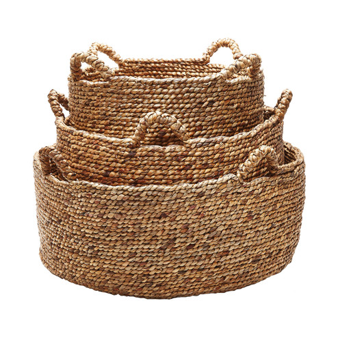 Natural Low Rise Basket - Set of 3 in Natural (45|784083)