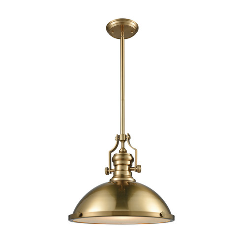 Chadwick One Light Pendant in Satin Brass (45|66598-1)