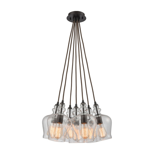 Menlow Park Seven Light Pendant in Oil Rubbed Bronze (45|60066-7SR)