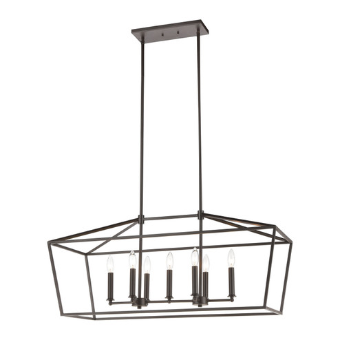 Fairfax Seven Light Linear Chandelier in Oil Rubbed Bronze (45|57217/7)