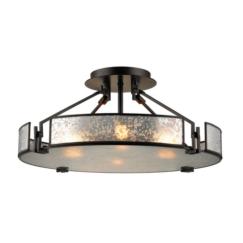 Lindhurst Four Light Semi Flush Mount in Oil Rubbed Bronze (45|57091/4)