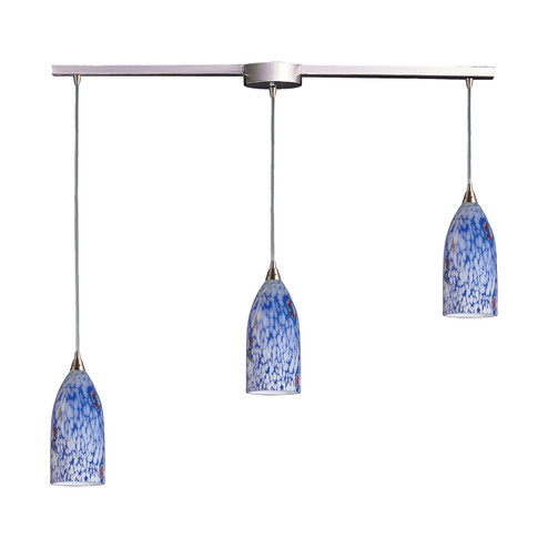 Verona Three Light Pendant in Satin Nickel (45|502-3L-BL)