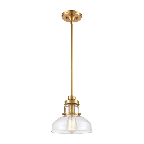 Manhattan Boutique One Light Mini Pendant in Brushed Brass (45|46575/1)