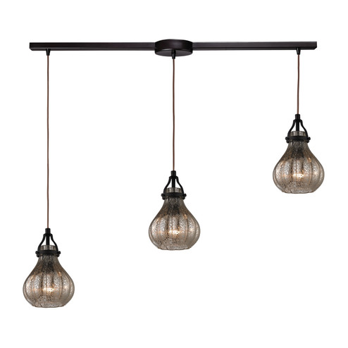 Danica Three Light Pendant in Oil Rubbed Bronze (45|46024/3L)