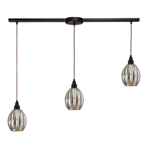 Danica Three Light Pendant in Oiled Bronze (45|46007/3L)