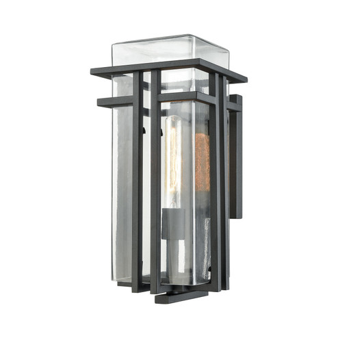 Croftwell One Light Outdoor Wall Sconce in Textured Matte Black (45|45187/1)