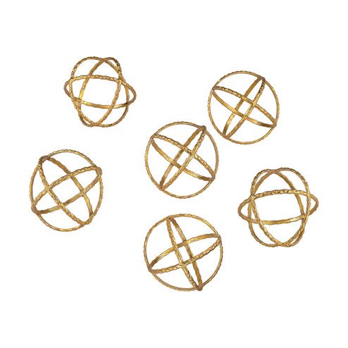 Kule Orb - Set of 6 in Gold (45|351-10174/S6)