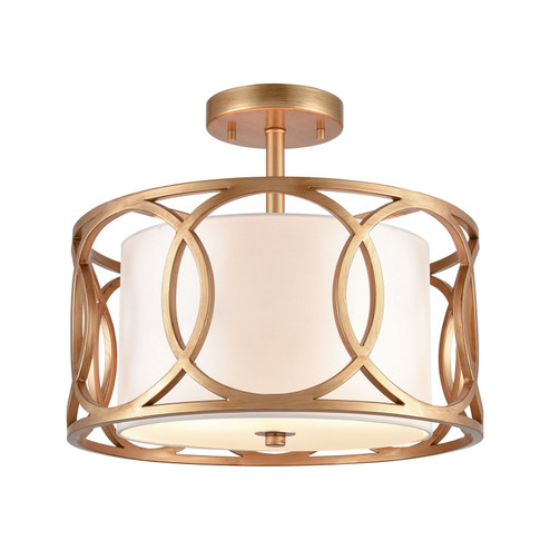 Ringlets Two Light Semi Flush Mount in Matte Gold (45|33423/2)