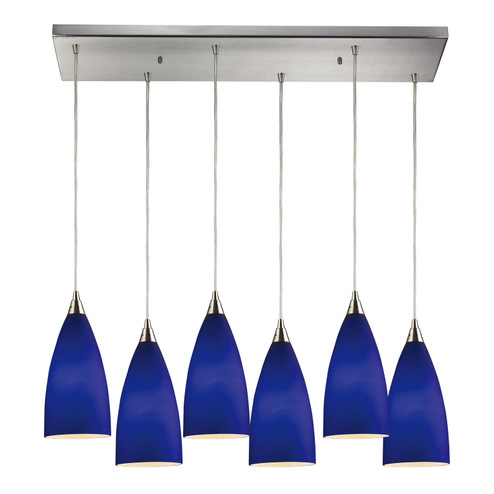 Vesta Six Light Pendant in Satin Nickel (45|2581/6RC)