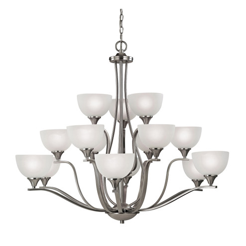 Bristol Lane 15 Light Chandelier in Brushed Nickel (45|2115CH/20)