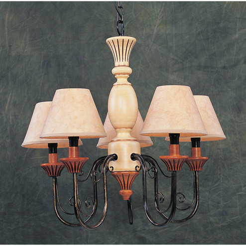 Five Light Chandelier in Walnut (45|2020/5)