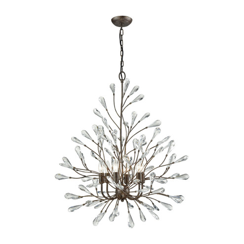 Crislett Six Light Chandelier in Sunglow Bronze (45|18243/6)