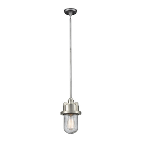 Briggs One Light Mini Pendant in Weathered Zinc (45|16501/1)