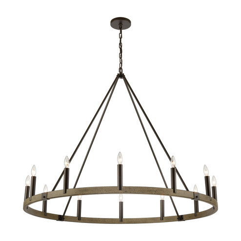 Transitions 12 Light Chandelier in Oil Rubbed Bronze (45|12318/12)