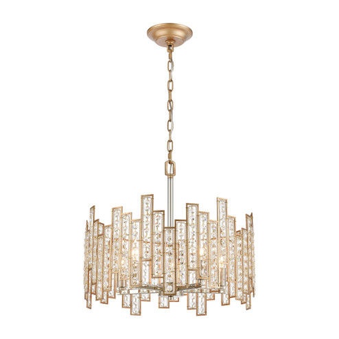 Equilibrium Five Light Chandelier in Polished Nickel (45|12134/5)