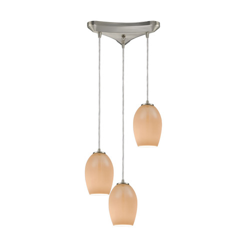 Villiska Three Light Pendant in Satin Nickel (45|10930/3)