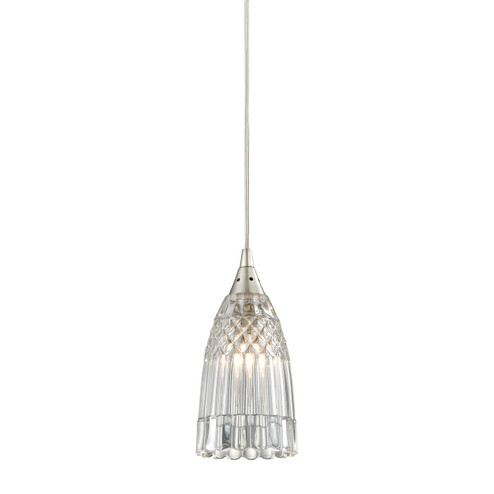 Kersey One Light Mini Pendant in Satin Nickel (45|10458/1)