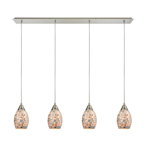 Capri Four Light Pendant in Satin Nickel (45|10444/4LP)