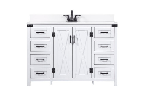 Grant Single Bathroom Vanity in White (173|VF90248WH-BS)