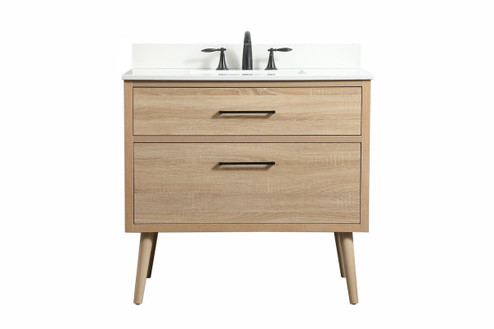 Boise Single Bathroom Vanity in Mango Wood (173|VF41036MW-BS)