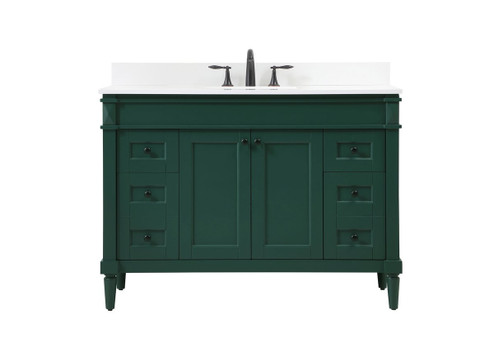 Bennett Single Bathroom Vanity in Green (173|VF31848GN-BS)