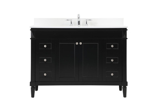 Bennett Single Bathroom Vanity in Black (173|VF31848BK-BS)