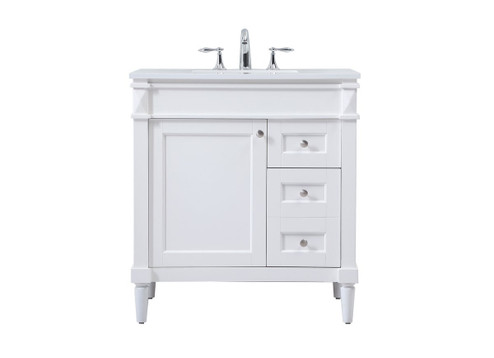 Bennett Single Bathroom Vanity in White (173|VF31832WH)