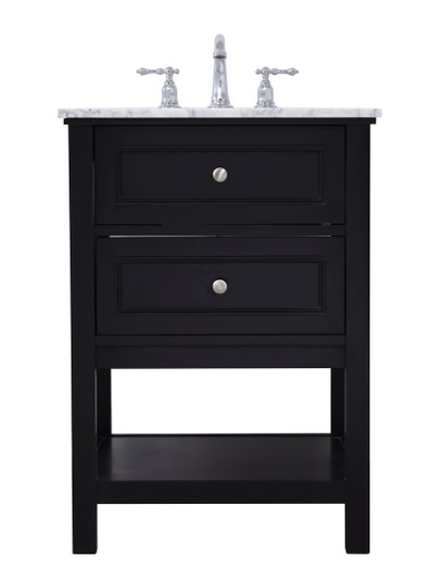 Metropolis Single Bathroom Vanity Set in Black (173|VF27024BK)