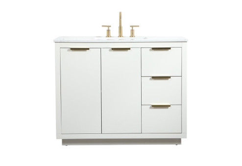 Blake Vanity Sink Set in White (173|VF19442WH)