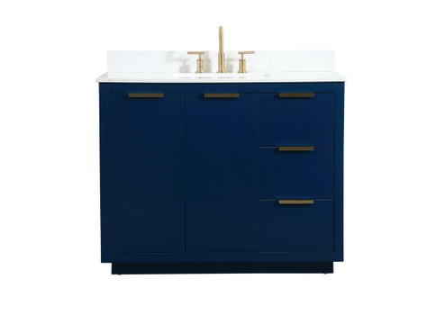 Blake Vanity Sink Set in Blue (173|VF19442BL-BS)