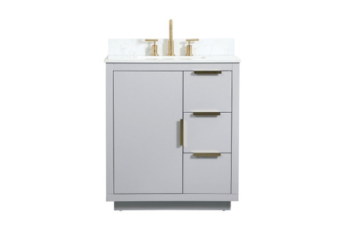 Blake Vanity Sink Set in Grey (173|VF19430GR-BS)