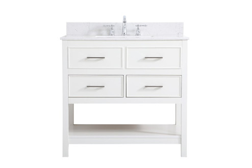 Sinclaire Vanity Sink Set in White (173|VF19036WH-BS)