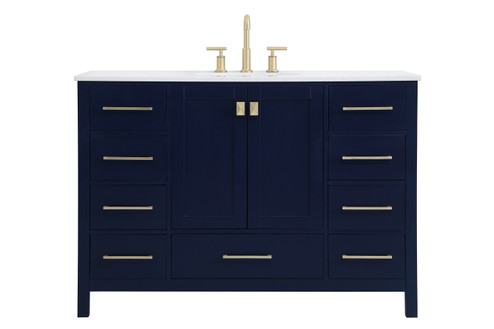 Irene Single Bathroom Vanity in Blue (173|VF18848BL)