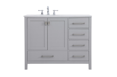 Irene Single Bathroom Vanity in Gray (173|VF18842GR)