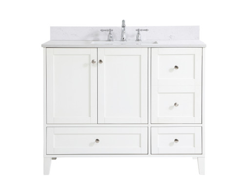 sommerville Bathroom Vanity Set in White (173|VF18042WH-BS)