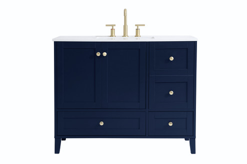 Sommerville Single Bathroom Vanity in Blue (173|VF18042BL)