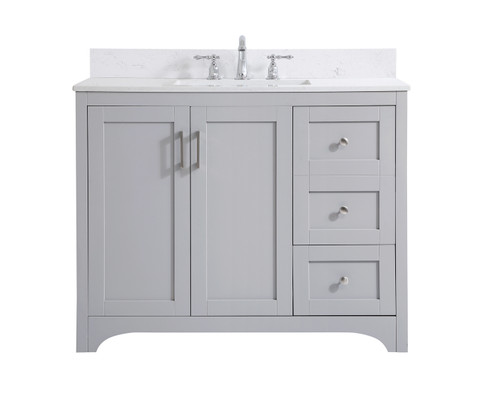 Moore Bathroom Vanity Set in Grey (173|VF17042GR-BS)