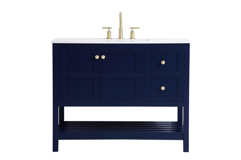 Theo Single Bathroom Vanity in Blue (173|VF16442BL)