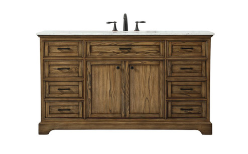 Americana Single Bathroom Vanity in Driftwood (173|VF15060DW)