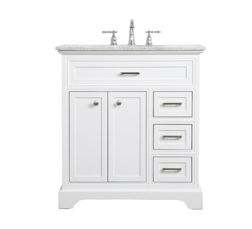 Americana Single Bathroom Vanity in White (173|VF15032WH)