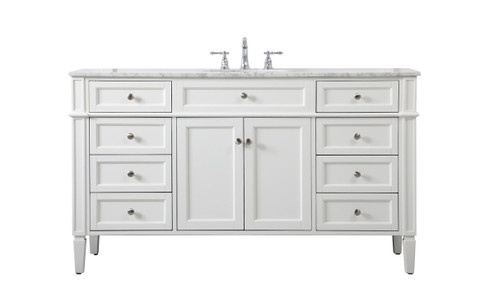 Park Avenue Single Bathroom Vanity in White (173|VF12560WH)