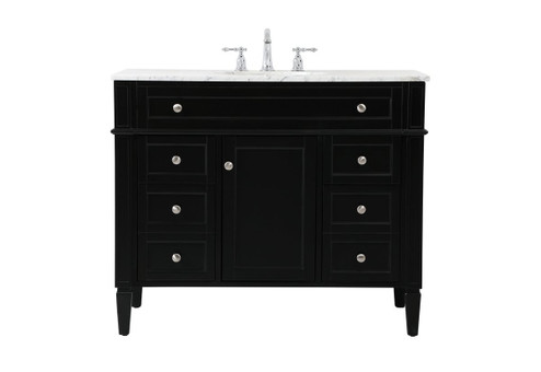 Park Avenue Single Bathroom Vanity in Black (173|VF12542BK)