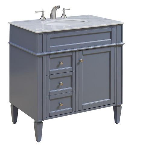 Park Ave Single Bathroom Vanity Set in Grey (173|VF-1025)